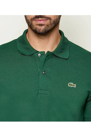 Lacoste Erkek Klasik Pike Kumaş Polo T-shirt Koyu Yeşil