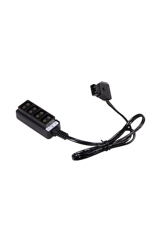 Yaleker Kamera Bataryası Geliştirici Kablosu, B Tipi Erkekden 4'lü Dişeye, 10a Akım, 60cm, Çoklu Cihaz Besleme Wireless Alıcılar, Monitörler