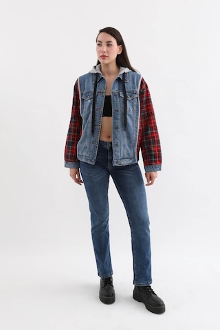 Kadın Kapüşonlu Jean Ceket 001
