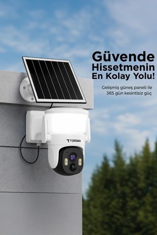 Özel Seri Güneş Enerjili Dış Mekan Kamerası Cmr30 Beyaz Bahçe Lambası Enerji Cihaz