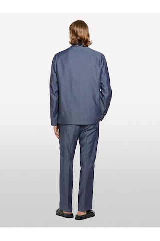 Sisley Keten Karışımlı Gizli Düğmeli Astarsız Ceket Erkek Mavi Ceket - 325p2nzvsw02a Siyah