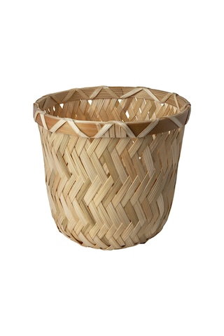 Bambu Saksı, Bambu, 9 Cm Büyük Boy ( 12,5 X 8 Cm