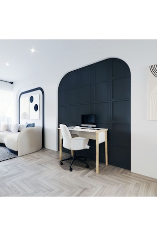 Zenith Çalışma Masası 90cm Beyaz Meşe