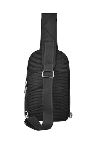 Wiwu Hali Serisi Crossbody 1680d Su Geçirmez Naylon Kumaş Omuz Askılı Çapraz Vücut Çantası Siyah