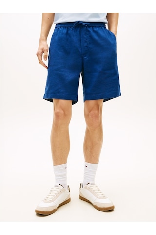 Tommy Hilfiger Dover 8 Po Sorona Lınen 2/2 Erkek Mavi Şort - Mw0mw44353