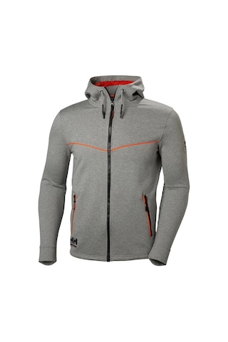 Helly Hansen Workwear Chelsea Evolutıon Fermuarlı Kapüşonlu Sweat Koyu Gri