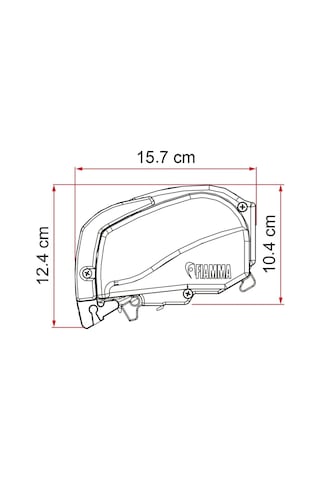Fiamma F80l 5.00x2.75 Beyaz Çatı Tipi Kasetli Tente