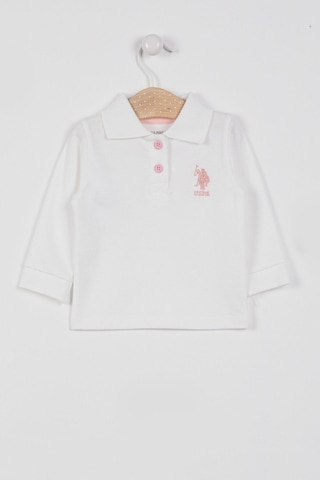 U.S. Polo Assn. U.s. Polo Assn Lisanslı Classic Krem Bebek Uzun Kol Yakalı Sweatshirt Krem