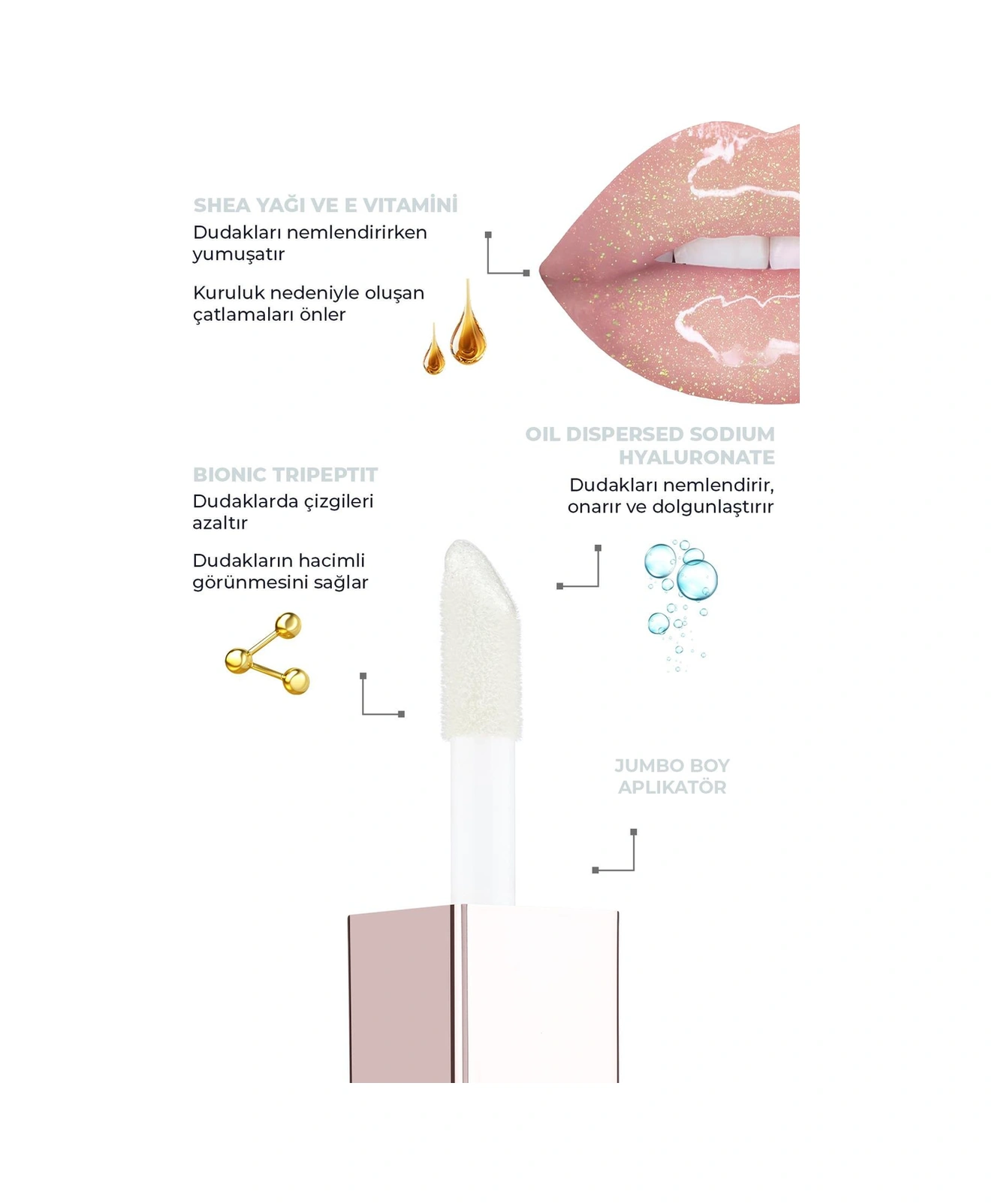 Alix Avien Maxivolumizer Lipgloss 202 Maxipearl Kalıcı Ve Nemlendirici Ruj Dolgunlaştırıcı Etki