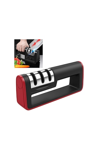 Sones Üç Aşamalı Mutfak Bileyici Çok Fonksiyonlu Mutfak Bıçağı Bileme Taşı