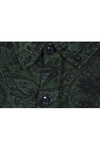 Arma Erkek Şal Desenli Gömlek K8gko1051 Yeşil