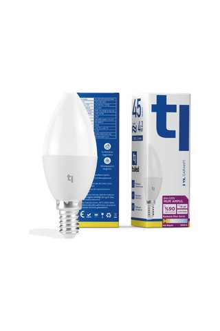 Redeem Plus C37s E14 Mum Ampul, Titreşimsiz, Göz Konforu, 590 Lümen, Ilık Beyaz, 3000 Kelvin