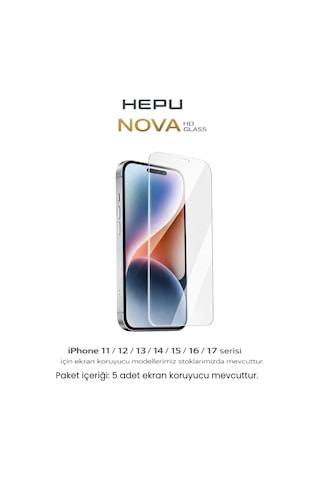 HEPU NOVA HD Clear Temperli Cam Ekran Koruyucu – iPhone 11 / XR Uyumlu