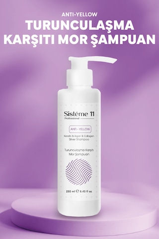 Sistéme 11 Turunculaşma Karşıtı Silver Mor Şampuan 250 Ml Boyalı