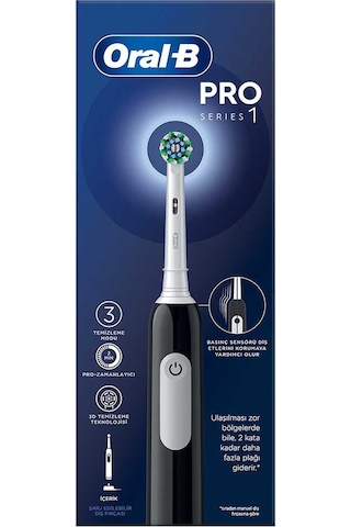 Oral-B Pro Series 1 3D Cleaning Şarjlı Diş Fırçası Siyah