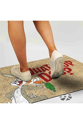 Monnhein Tasarımlı Dekoratif Kapı Önü Paspas, Dış Mekan/ev İçi/banyo/mutfak/yatak Odası/giriş Paspasları Wh Çok Renkli