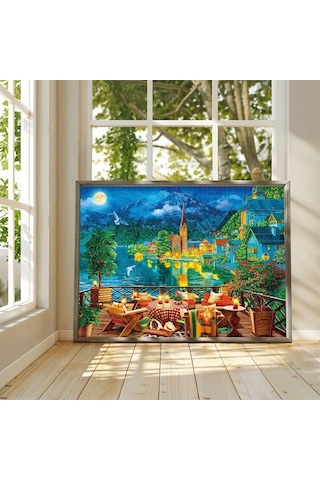 20821 Puzzle 1000 Evening By The Lake İn Hallstatt