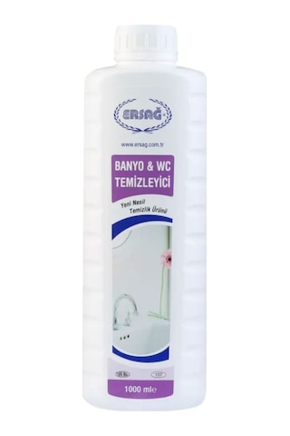 Ersağ Genel Temizlik 2 x 1 L + Banyo WC Temizleyici 2 x 1 L