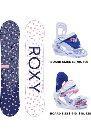 Roxy Poppy Çocuk Snowboard Ve Bağlama Seti Mor