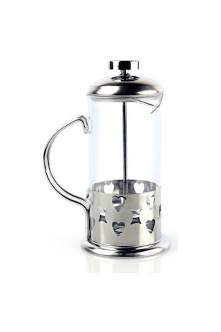 Süzgeçli Çay Ve Kahve Kupası French Press 350 Ml Karışık