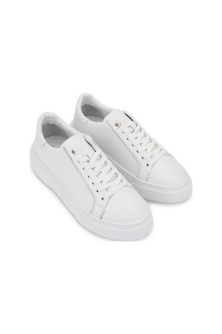 Tamer Tanca Kadın Hakiki Deri Beyaz Sneakers & Spor Ayakkabı 1145 502 Bn Ayk Y26 Beyaz