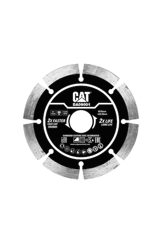 Cat Da09001 115mm Profesyonel Beton, Tuğla, Parke Taşı Elmas Kesme Diski Soketli, Aralıklı Kenar