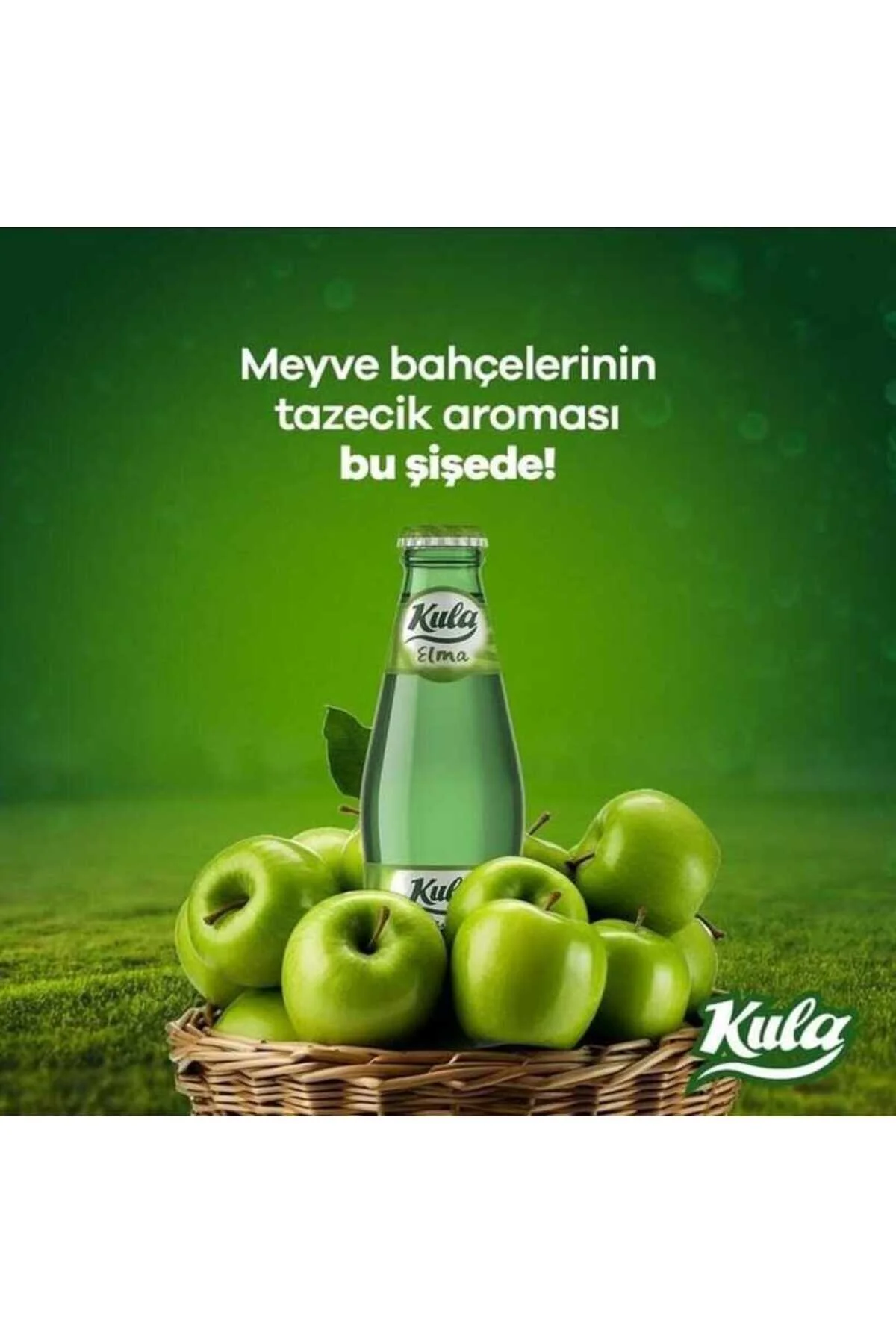 Kula Elma Aromalı Doğal Mineralli Maden Suyu 200 Ml X 24 Cam Şişe 6 X 4 Lü Paket