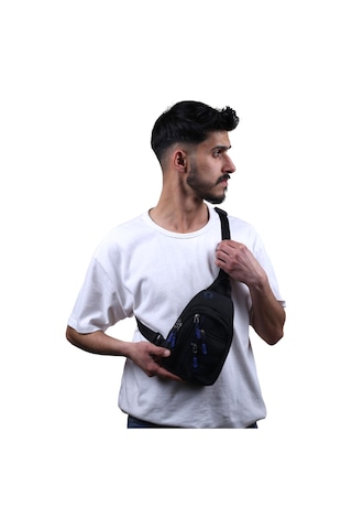 Seventeen 4924 Erkek Kanvas Body Bag Çapraz Çanta Renksiz