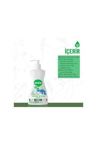 Siveno %100 Doğal Sıvı Kastil Sabun Defne Yağlı Nemlendirici Bitkisel Vegan 300 ML