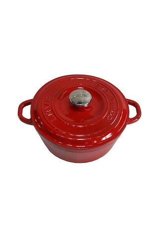 Lava Döküm Yuvarlak Tencere Döküm Demir Kapak New Heritage Serisi 26 CM