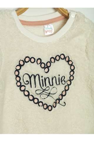 Minnie Lisanslı Bebek Peluş Takım 18371 Ekru - Pudra