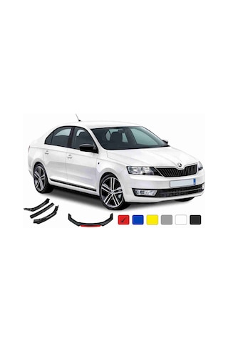 Sm Motors Skoda Rapid Lip 4 Parça Kırmızı / Tampon Eki Tyc00212404111