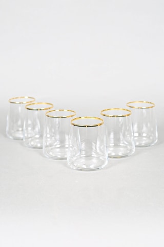 Rakle Avantgarde Gold 6'lı Su Bardağı Seti 420 Cc