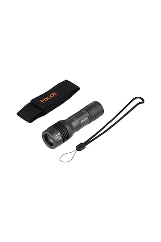 Police Pc-17 Zoomlu Cree Led Pilli El Feneri Gri