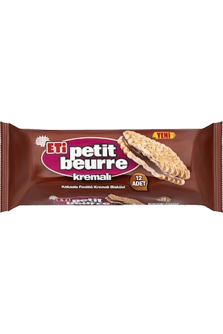 Eti Kakaolu Fındık Kremalı Petibör Bisküvi 4 x 270 G