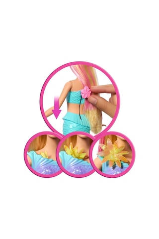 Barbie Büyülü Çiçekler Deniz Kızı Bebeği Jdm72
