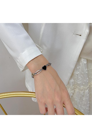 Altın Opk Paslanmaz Çelik Aşk Bileklik Altın