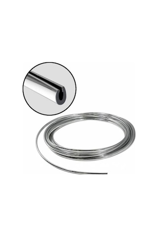 Ford Taunus Uyumlu Nikelaj Kapı Bagaj Panjur Koruyucu Geçmeli 5 Metre Krom U Tipi