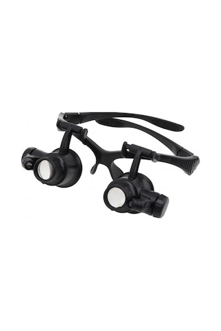 Nikula-gözlük Modeli 10x 15x 20x 25x Lens.2led Işıklı.büyüteç Siyah