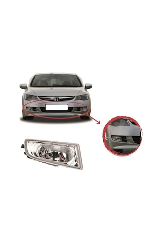 Honda Civic Fd6 Sağ-sol Ön Sis Lambası Ampullü Takım 2007-2009