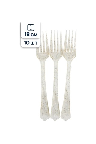 Riota Tek Kullanımlık Plastik Çatal Seti 18 Cm 10 Adet 169670611 10