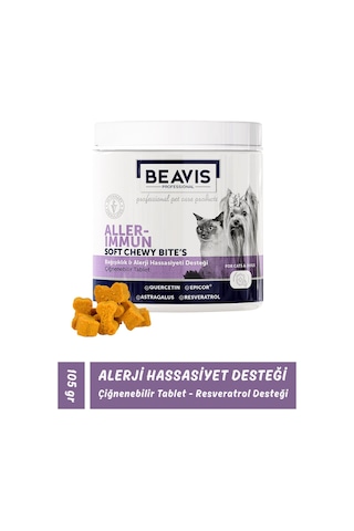 Kedi Ve Köpekler İçin Alerji İmmun Destekli Çiğneme Tableti 105 Gr