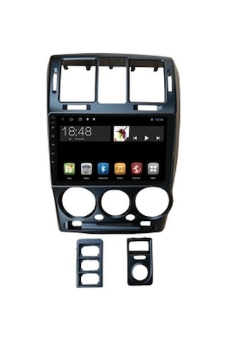 Hyundai Getz Siyah 2003-2011 4gb Ram 32gb Hafıza 4 Çekirdek Carplay Kamera Android Multimedya 9"