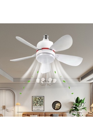 Ev Tipi Sessiz Fan Avize Aydınlatmasıhepsi Bir Arada Fan Beyaz