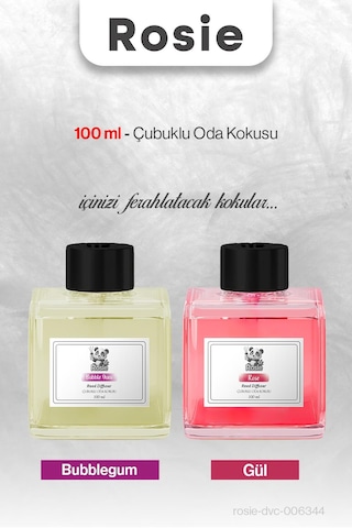 Rosıe Bubblegum Ve Gül Çubuklu Oda Kokusu 100 Ml Fresh
