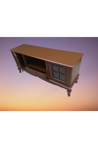 Bengimobilya Tv Sehpası Windovs Model Pencere Ahşap Kayın Lükens Aslan Ayak Ce