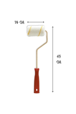 Dekor 1084 Eksport Parmak Boya Rulosu Takım 10 Cm.
