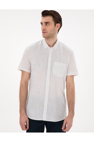 Pierre Cardin Erkek Bej Gömlek Kısa Kollu 50306950-vr011 Bej