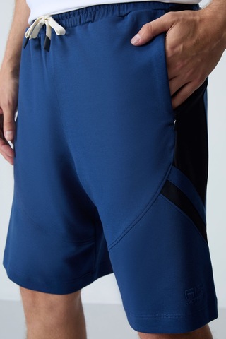 Tommy Life Parlament Pamuklu Kalın Yumuşak Dokulu Standart Fit Basic Erkek Şort - 81281 Mavi