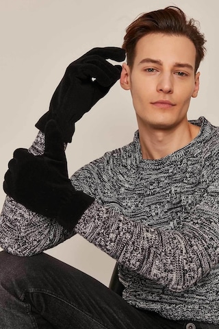 Suyutti Erkek Bileği Lastikli Polar Eldiven 430 Siyah Xl Siyah